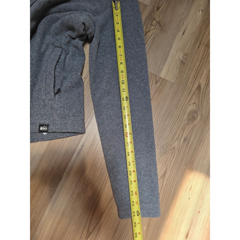 REI Co-op Womens Large Gray Full Zip Fleece Jacket Mock Neck Outdoor Hiking L - Picture 4 of 8